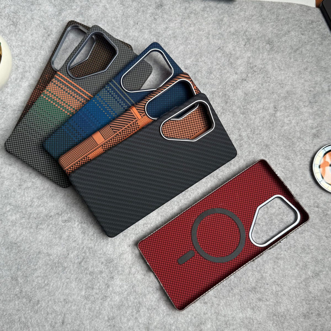 FRATO Samsung S25U Samsung Galaxy S25 Ultra Carbon Fiber Texture Aramid Design Hard Pc MagSafe Case Cover