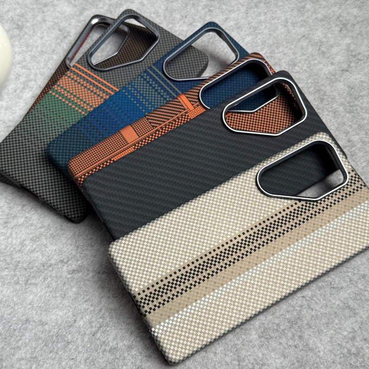 FRATO Samsung S25U Samsung Galaxy S25 Ultra Carbon Fiber Texture Aramid Design Hard Pc MagSafe Case Cover