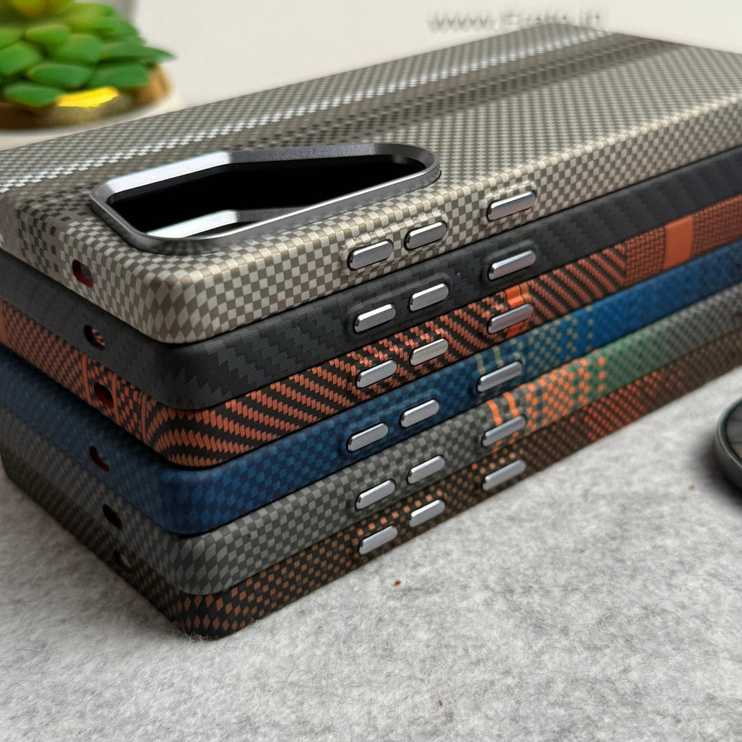 FRATO Samsung S25U Samsung Galaxy S25 Ultra Carbon Fiber Texture Aramid Design Hard Pc MagSafe Case Cover