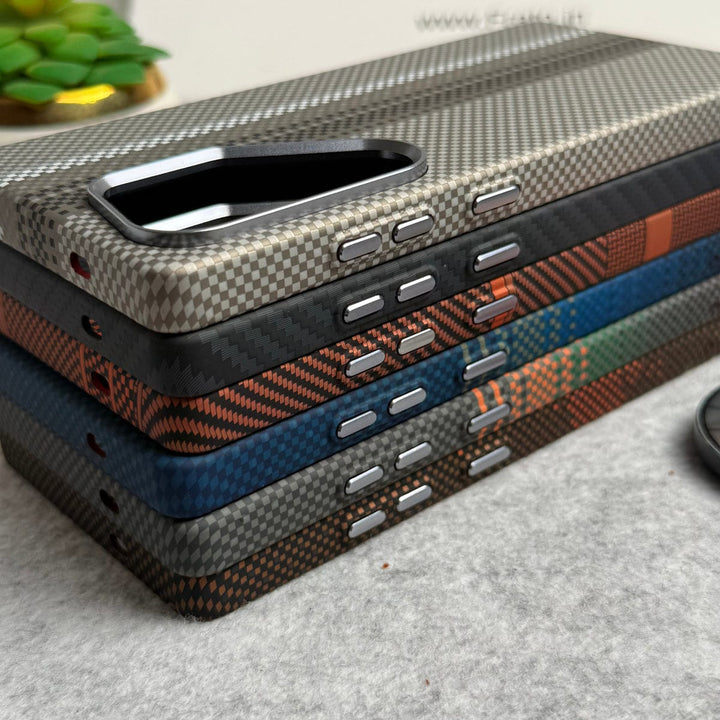 FRATO Samsung S25U Samsung Galaxy S25 Ultra Carbon Fiber Texture Aramid Design Hard Pc MagSafe Case Cover