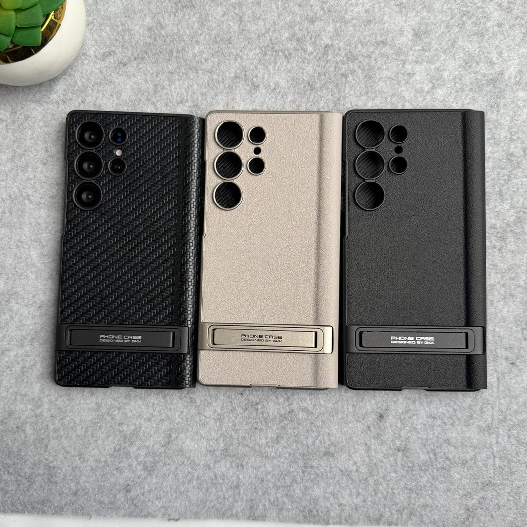 FRATO Samsung S25U Samsung Galaxy S25 Ultra Flip Leather Bracket Card Holder Kick Stand Case