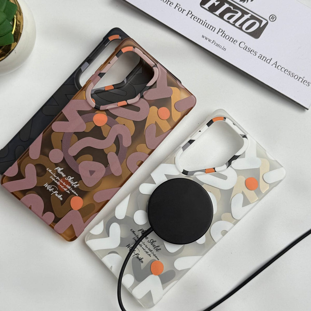 FRATO Samsung S25U Samsung Galaxy S25 Ultra Geometric Graffiti Shockproof MagSafe Case Cover