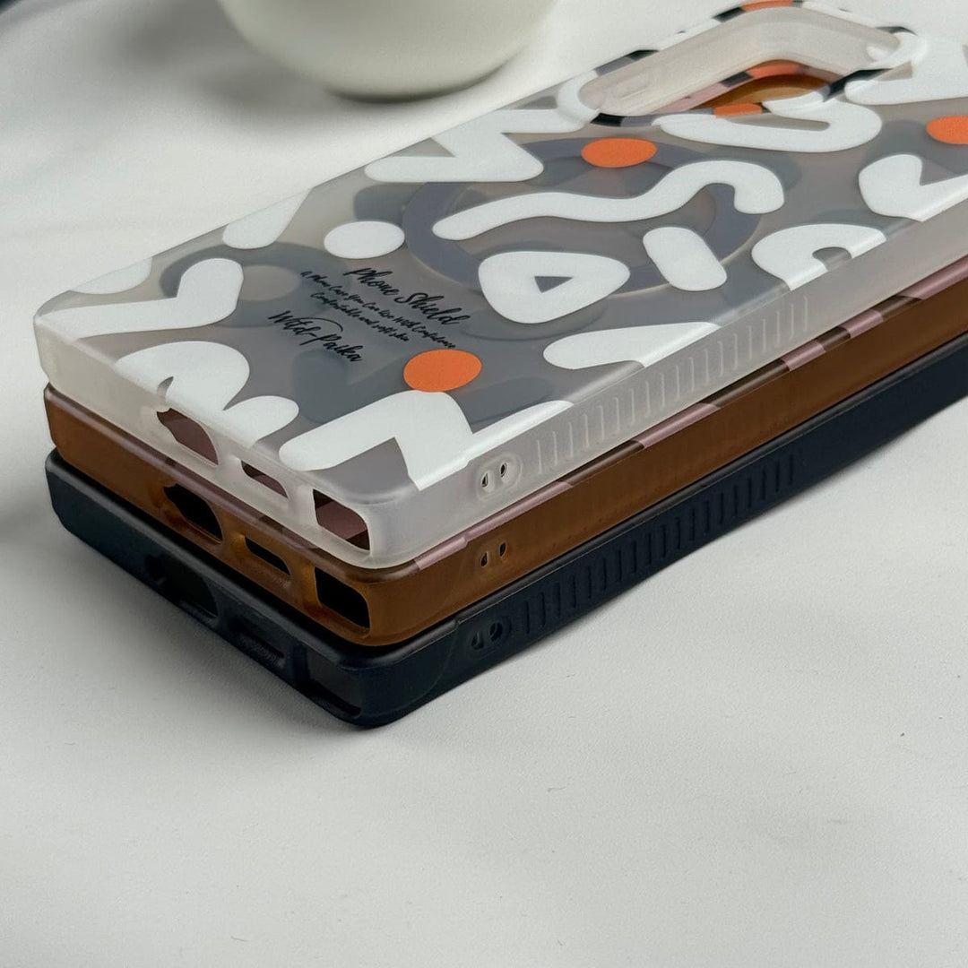 FRATO Samsung S25U Samsung Galaxy S25 Ultra Geometric Graffiti Shockproof MagSafe Case Cover