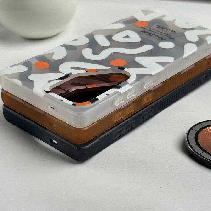 FRATO Samsung S25U Samsung Galaxy S25 Ultra Geometric Graffiti Shockproof MagSafe Case Cover