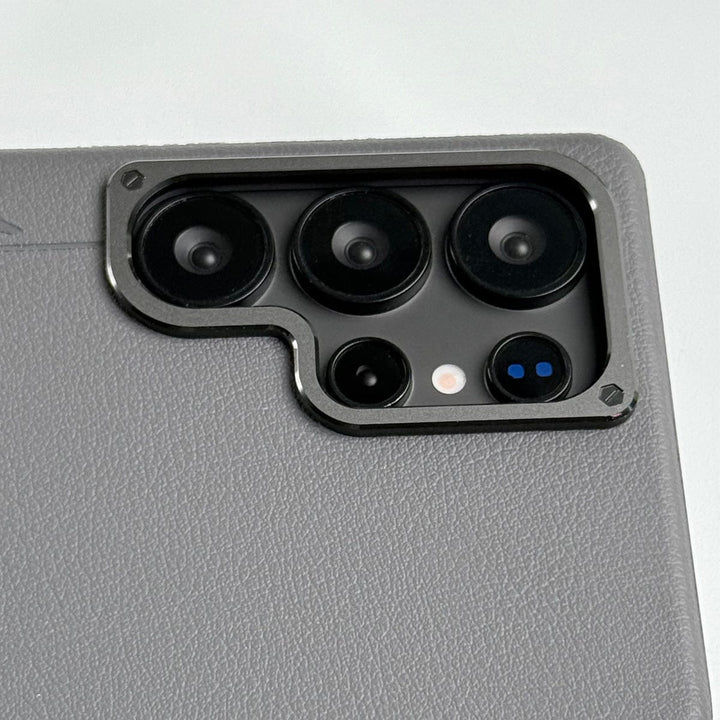 FRATO Samsung S25U Samsung Galaxy S25 Ultra Leather Texture MagSafe PVC NUIU Case With Metal Camera Bump