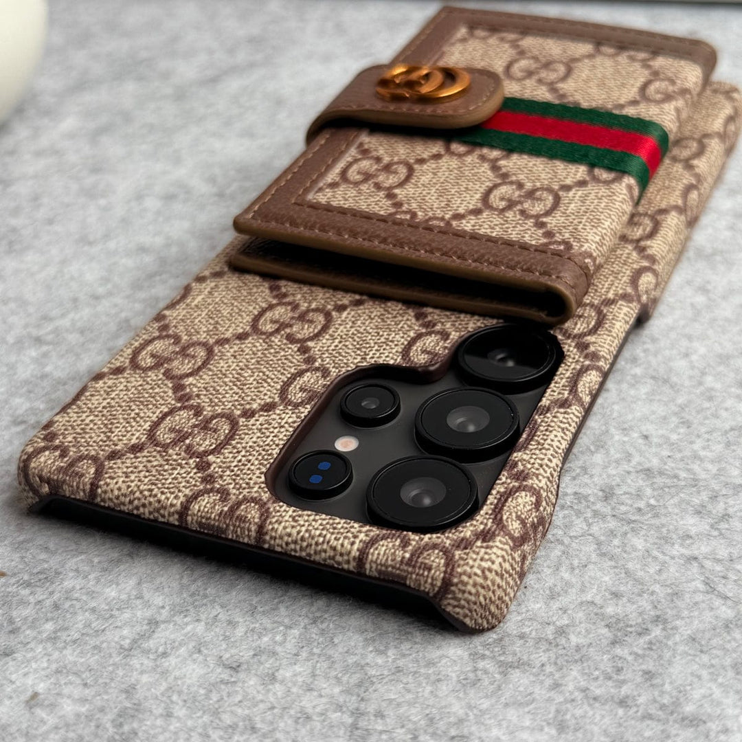 FRATO Samsung S25U Samsung Galaxy S25 Ultra Luxury Brand GG Wallet Case Cover
