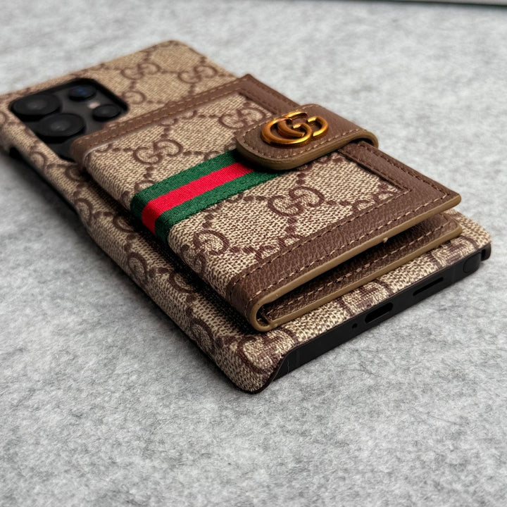 FRATO Samsung S25U Samsung Galaxy S25 Ultra Luxury Brand GG Wallet Case Cover