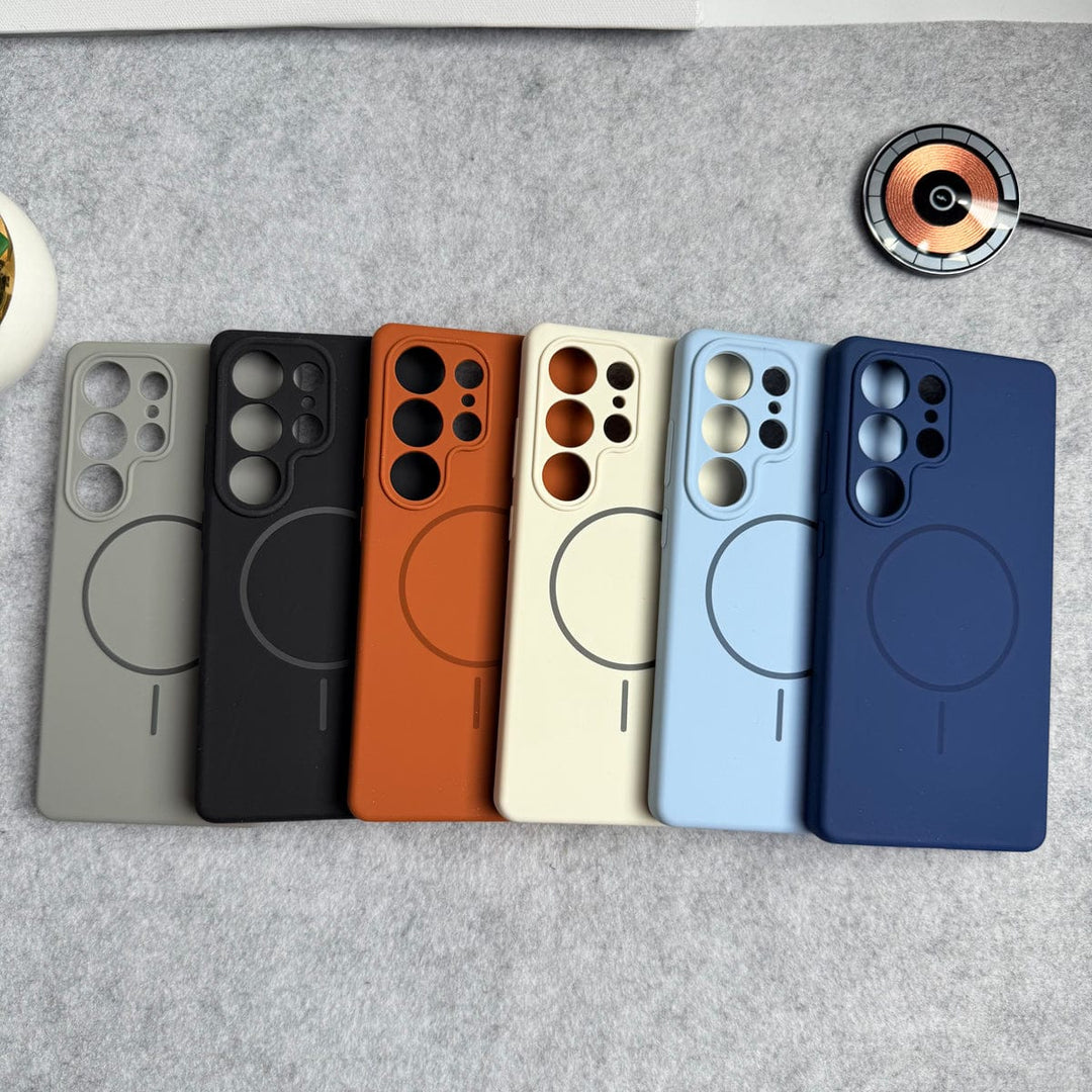 FRATO Samsung S25U Samsung Galaxy S25 Ultra MagSafe Soft Silky Liquid Silicone Case Cover