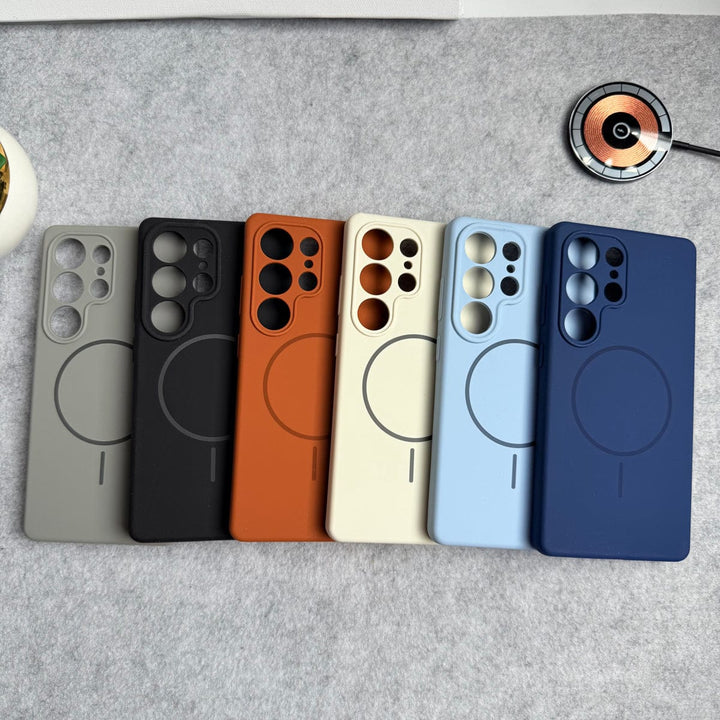 FRATO Samsung S25U Samsung Galaxy S25 Ultra MagSafe Soft Silky Liquid Silicone Case Cover
