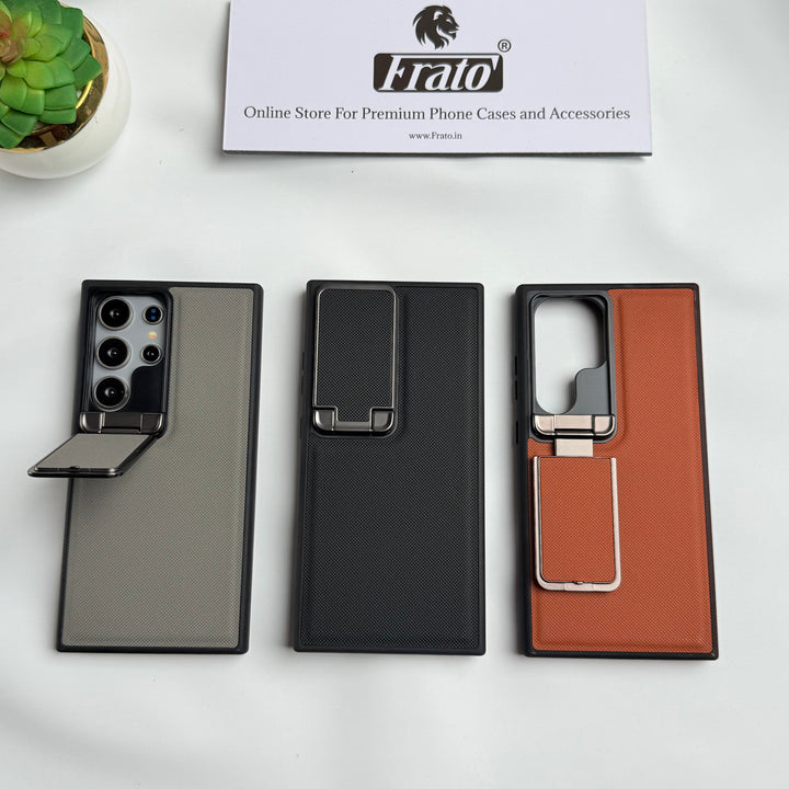 FRATO Samsung S25U Samsung Galaxy S25 Ultra Metal Camera Cap Stand Case Cover