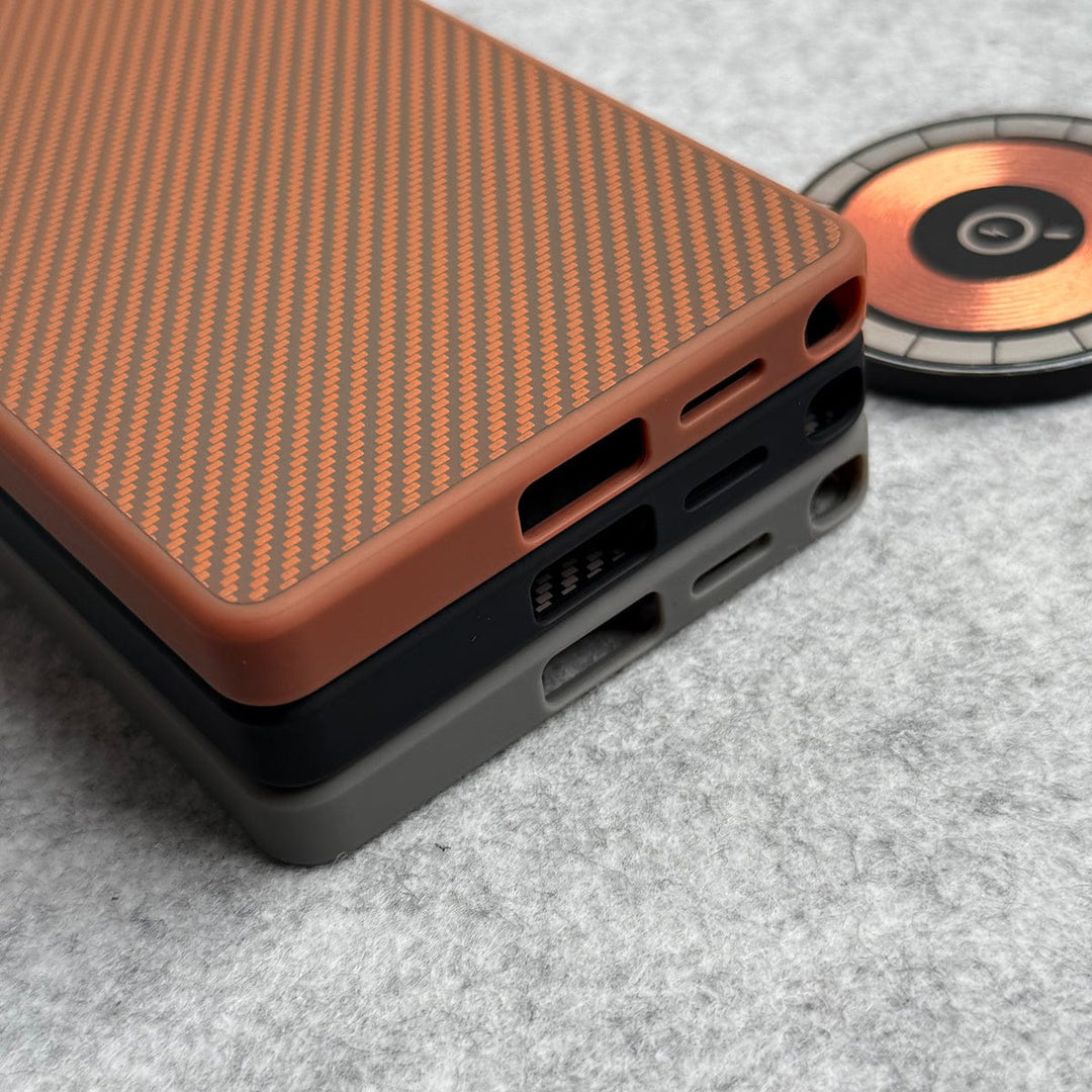 FRATO Samsung S25U Samsung Galaxy S25 Ultra Metal Camera Ring Carbon Fiber Design MagSafe Cover