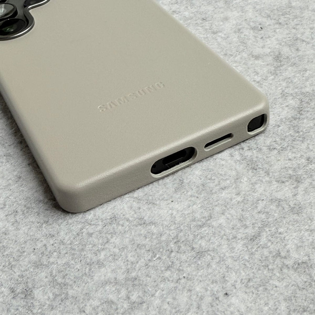 FRATO Samsung S25U Samsung Galaxy S25 Ultra Premium PU Leather MagSafe Case With Aluminium Camera Bump
