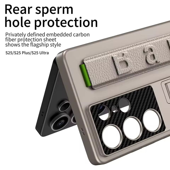 FRATO Samsung S25U Samsung Galaxy S25 Ultra Shockproof Matte Finish With Wristband Case Cover