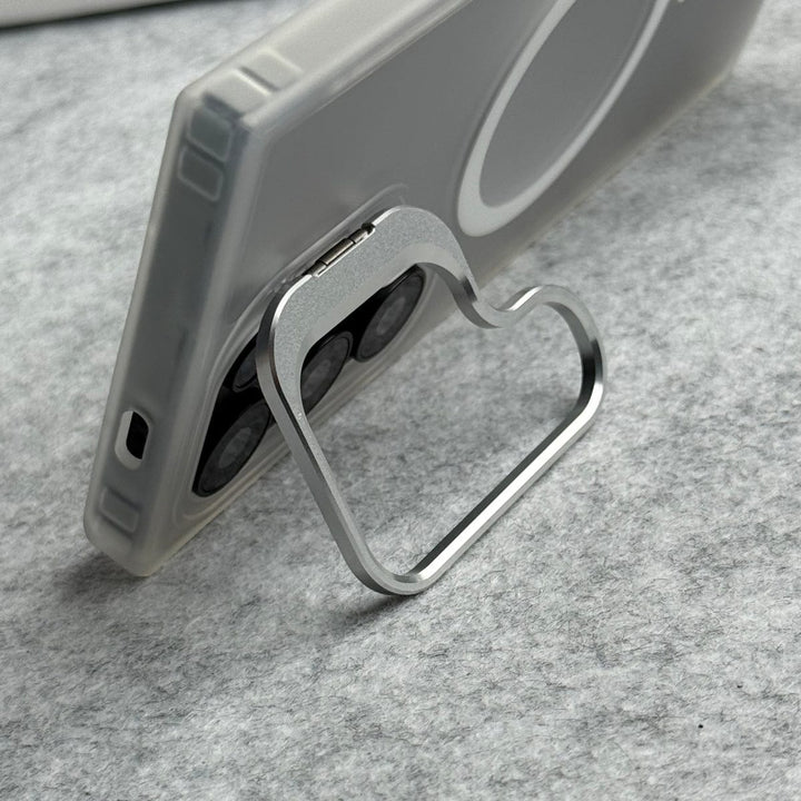 FRATO Samsung S25U Samsung Galaxy S25 Ultra Smoke MagSafe Cover With Metal Camera Bump Kick Stand