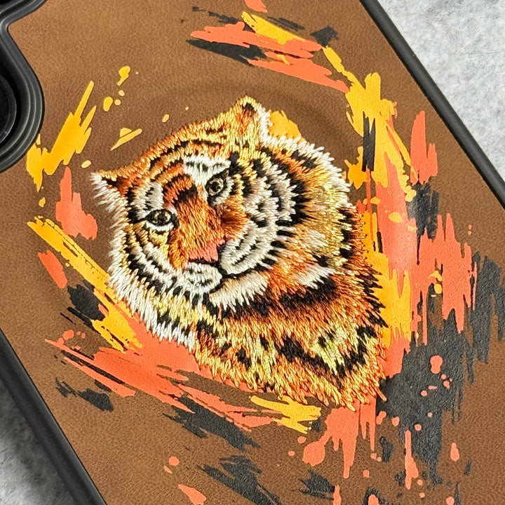 FRATO Samsung S25U Samsung Galaxy S25 Ultra Wild Animal 3D Embroidery MagSafe Case