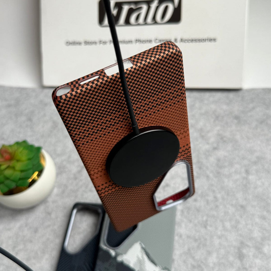 FRATO Samsung S25U Samsung Galaxy Ultra Series Carbon Fiber Texture Aramid Design Hard Pc MagSafe Case Cover
