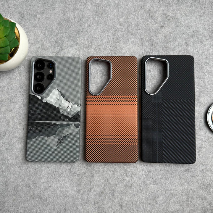FRATO Samsung S25U Samsung Galaxy Ultra Series Carbon Fiber Texture Aramid Design Hard Pc MagSafe Case Cover