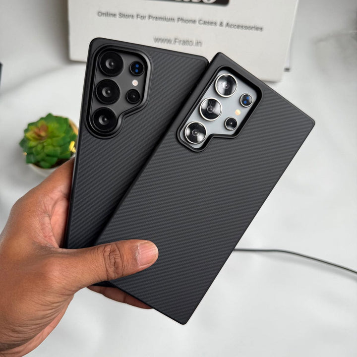 FRATO Samsung S25U Samsung Galaxy Ultra series CarbonFiber Texture Metal Camera Frame Magsafe Cover