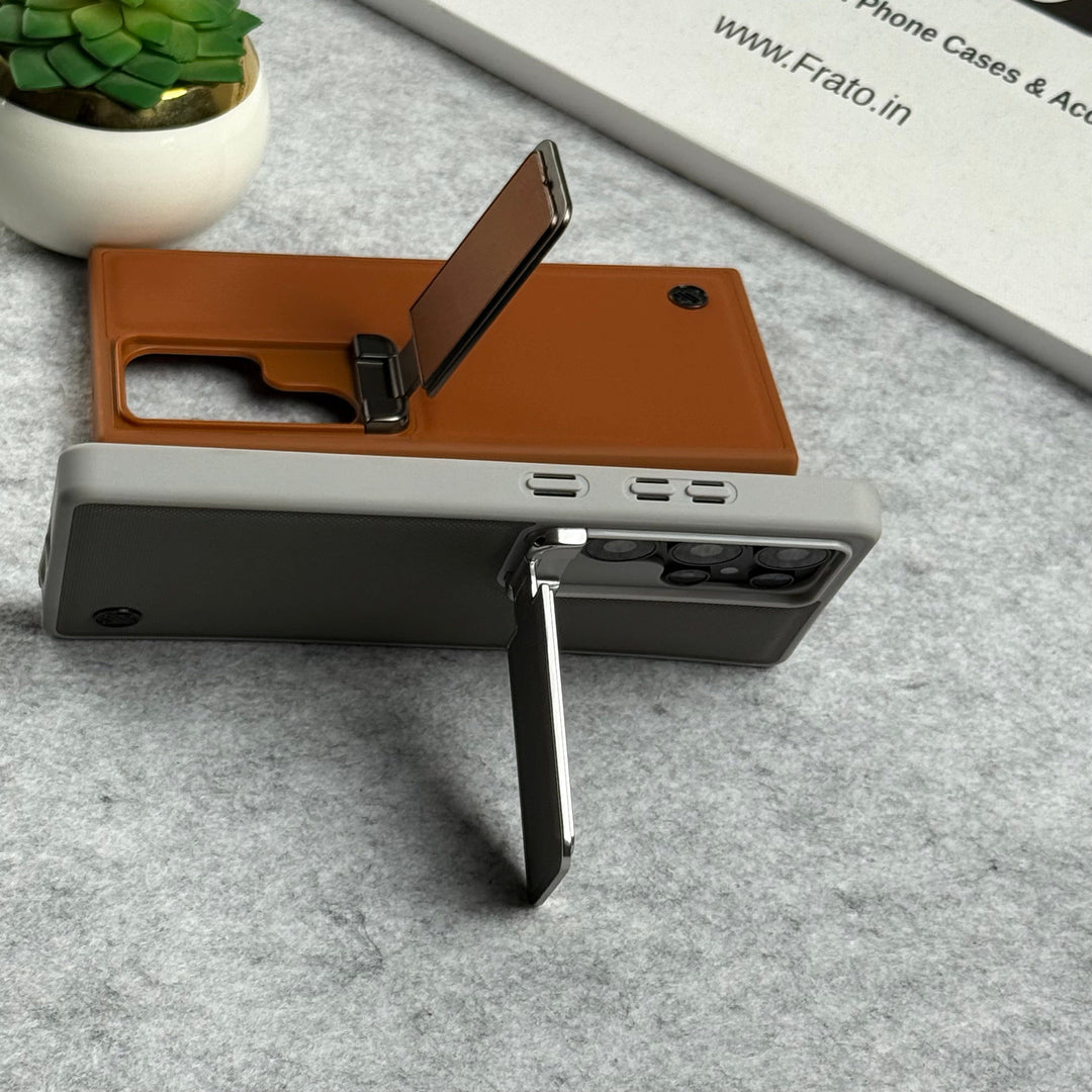 FRATO Samsung S25U Samsung Galaxy Ultra Series Metal Camera Cap with Stand Cover