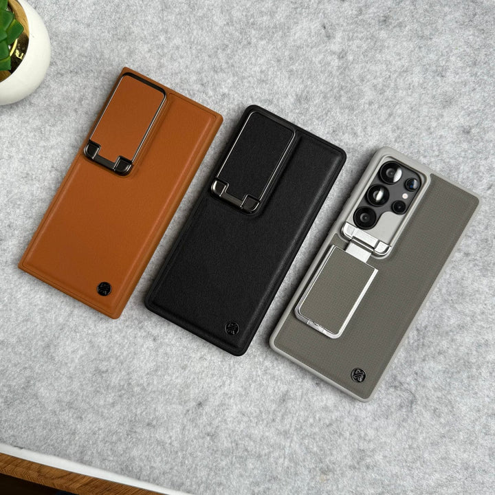 FRATO Samsung S25U Samsung Galaxy Ultra Series Metal Camera Cap with Stand Cover