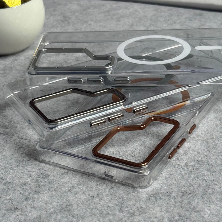 FRATO Samsung S25U Samsung Galaxy Ultra Series Transparent MagSafe Cover With Metal Camera Bump