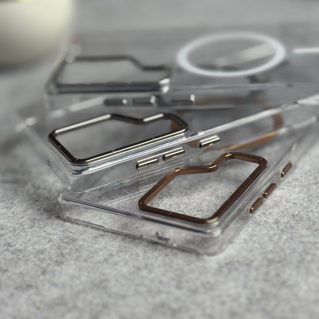 FRATO Samsung S25U Samsung Galaxy Ultra Series Transparent MagSafe Cover With Metal Camera Bump