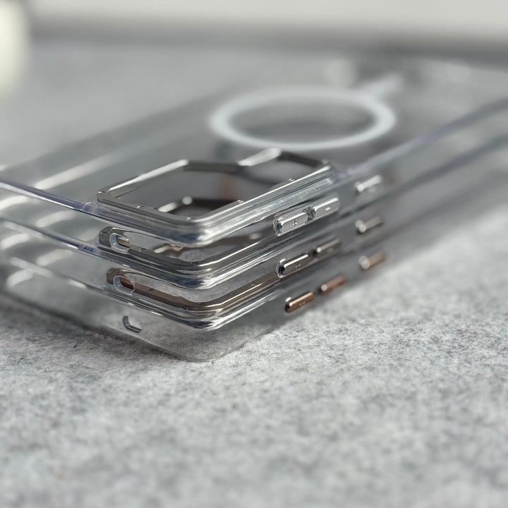 FRATO Samsung S25U Samsung Galaxy Ultra Series Transparent MagSafe Cover With Metal Camera Bump