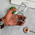 Samsung Galaxy S24 Ultra Transparent MagSafe Cover With Metal Camera Bump Kick Stand