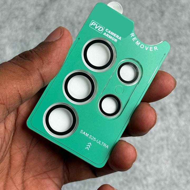 FRATO Samsung S25U Transparent Samsung Galaxy S25 Ultra Metal Frame 9H Glass Camera Lens Kit