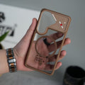 Galaxy S26 Transparent MagSafe Geometric Rubber Case