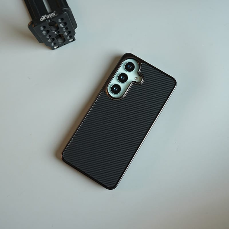 FRATO Samsung S26 Carbon Fiber Texture Case for Samsung Galaxy S26 | Slim Lightweight Protective Back Cover