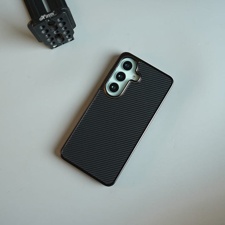 FRATO Samsung S26 Carbon Fiber Texture Case for Samsung Galaxy S26 | Slim Lightweight Protective Back Cover
