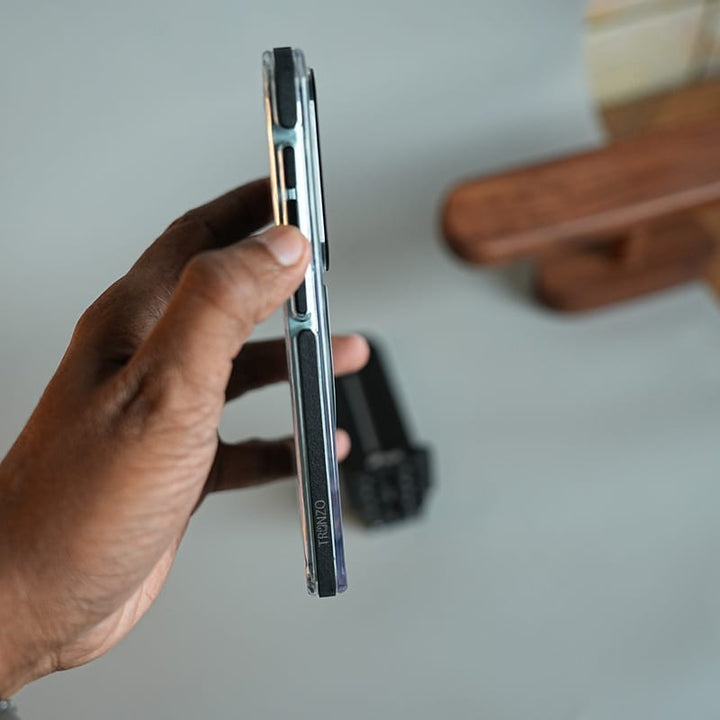 FRATO Samsung S26 Clear Case for Samsung Galaxy S26 | Metal Camera Frame &amp; 360° Rotating Stand Protective Cover
