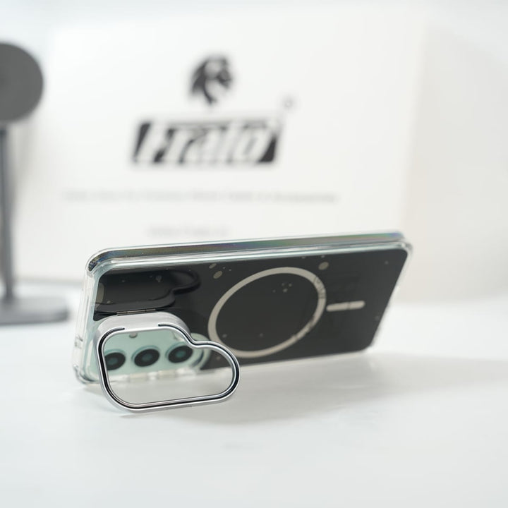 FRATO Samsung S26 Galaxy S26 Metal Camera Bump Kick Stand MagSafe Cover | BLACK