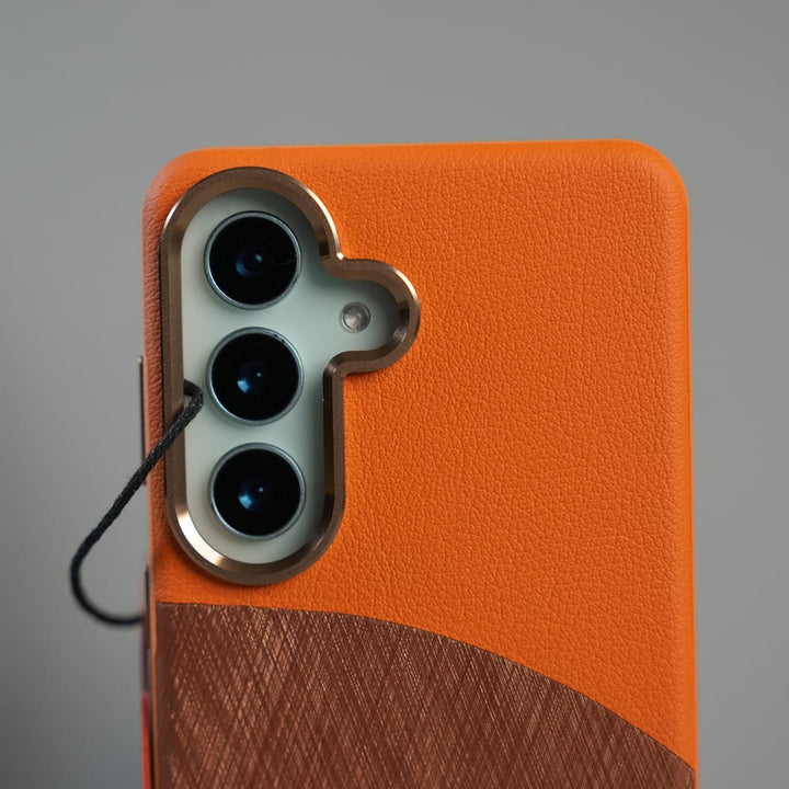 FRATO Samsung S26 Galaxy S26 Premium Dual-Tone PU Leather MagSafe Case with Metal Camera Guard