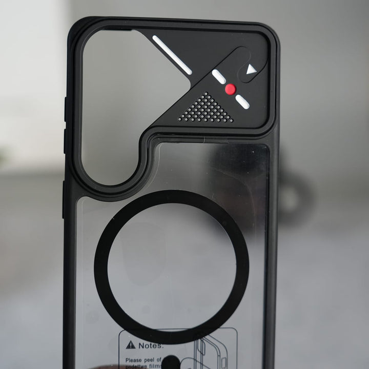 FRATO Samsung S26 Galaxy S26 Transparent MagSafe Geometric Rubber Case