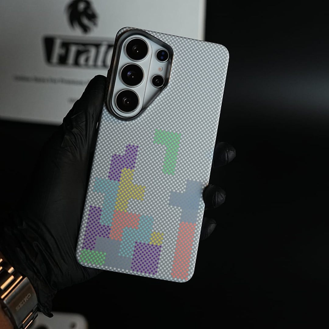 FRATO Samsung S26 Ultra Aramid Design Hard Pc Case for Samsung Galaxy S26 Ultra | Magnetic Ring Cover | Brick Design