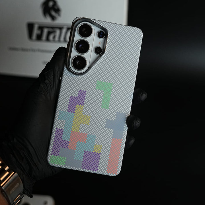 FRATO Samsung S26 Ultra Aramid Design Hard Pc Case for Samsung Galaxy S26 Ultra | Magnetic Ring Cover | Brick Design