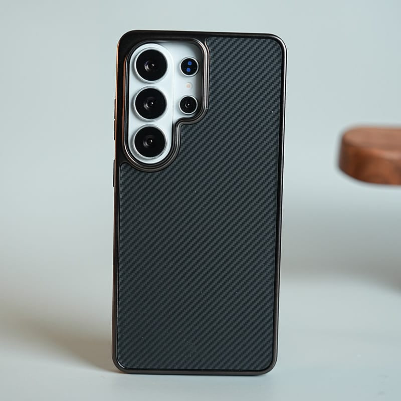 FRATO Samsung S26 Ultra Black Carbon Fiber Texture Case for Samsung Galaxy S26 Ultra | Slim Lightweight Protective Back Cover