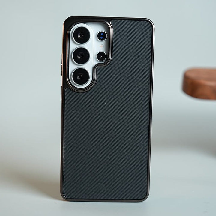 FRATO Samsung S26 Ultra Black Carbon Fiber Texture Case for Samsung Galaxy S26 Ultra | Slim Lightweight Protective Back Cover