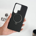 Galaxy S26 Ultra Dotted Rotating Metal Stand Case