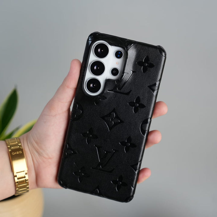 FRATO Samsung S26 Ultra Black Galaxy S26 Ultra Luxury PU Leather Fashion Brand Case Cover