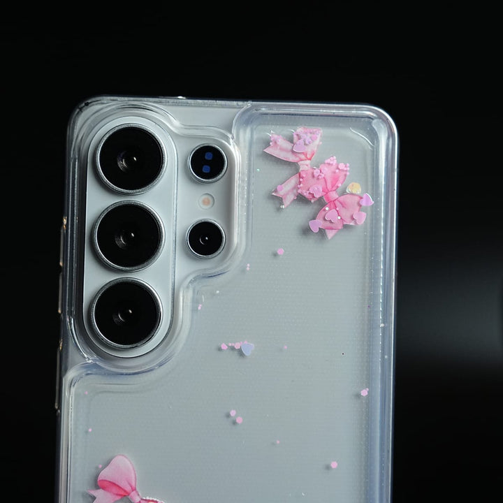 FRATO Samsung S26 Ultra Clear Glitter Floating Charm Case for Galaxy S26 Ultra | Protective Cover