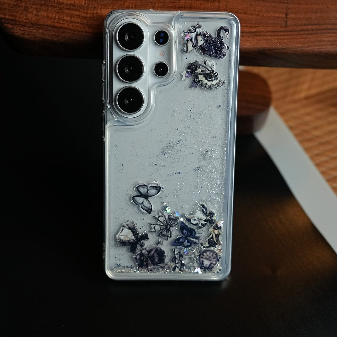 FRATO Samsung S26 Ultra Clear Glitter Floating Charm Case for Galaxy S26 Ultra | Protective Cover