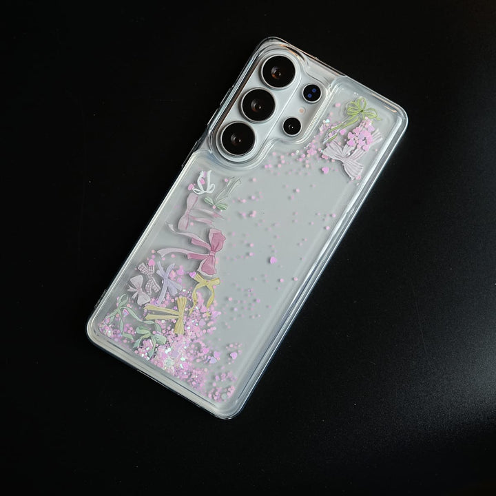 FRATO Samsung S26 Ultra Clear Glitter Floating Charm Case for Galaxy S26 Ultra | Protective Cover