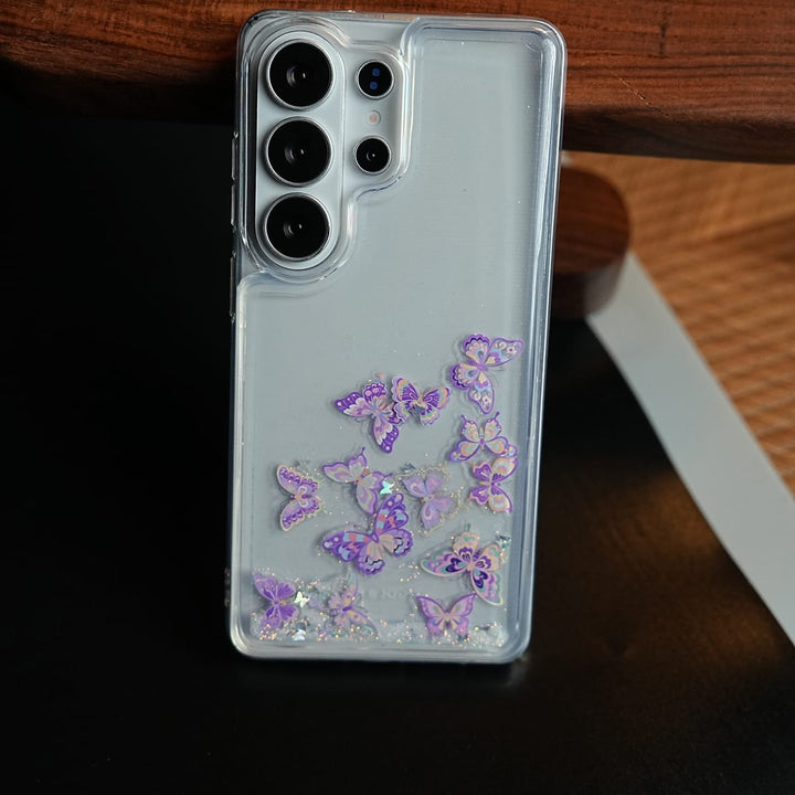 FRATO Samsung S26 Ultra Clear Glitter Floating Charm Case for Galaxy S26 Ultra | Protective Cover