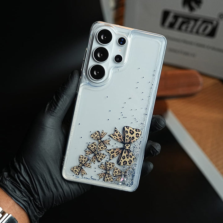 FRATO Samsung S26 Ultra Clear Glitter Floating Charm Case for Galaxy S26 Ultra | Protective Cover