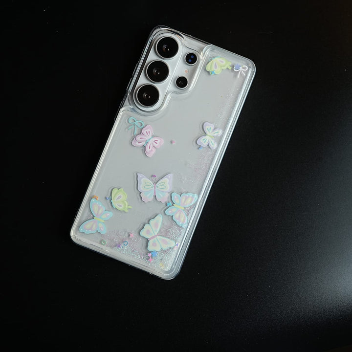 FRATO Samsung S26 Ultra Clear Glitter Floating Charm Case for Galaxy S26 Ultra | Protective Cover