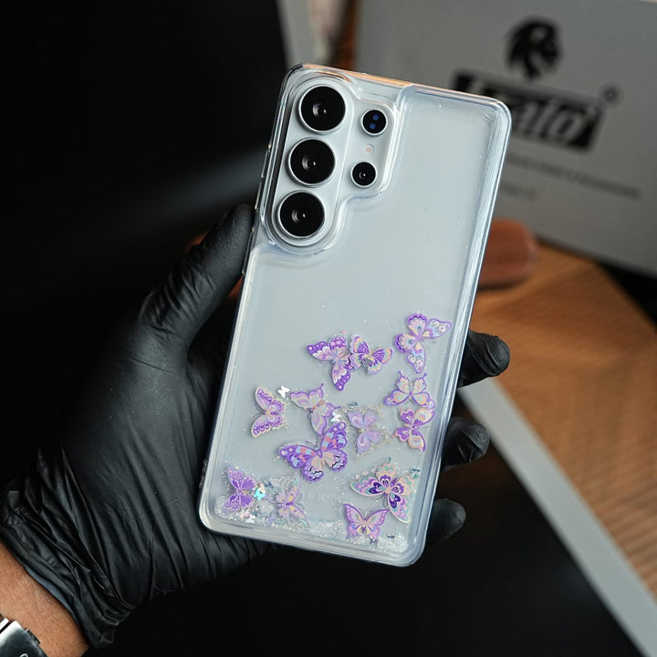 FRATO Samsung S26 Ultra Clear Glitter Floating Charm Case for Galaxy S26 Ultra | Protective Cover