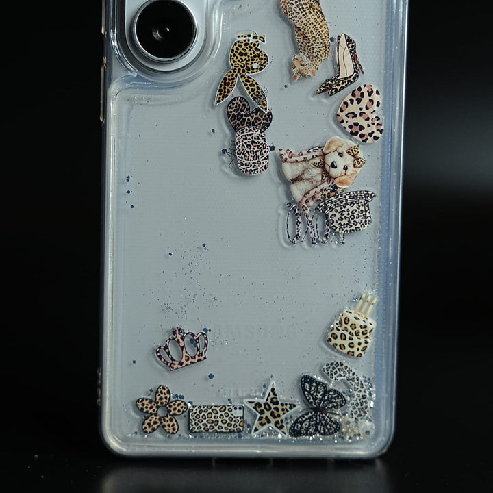 FRATO Samsung S26 Ultra Clear Glitter Floating Charm Case for Galaxy S26 Ultra | Protective Cover